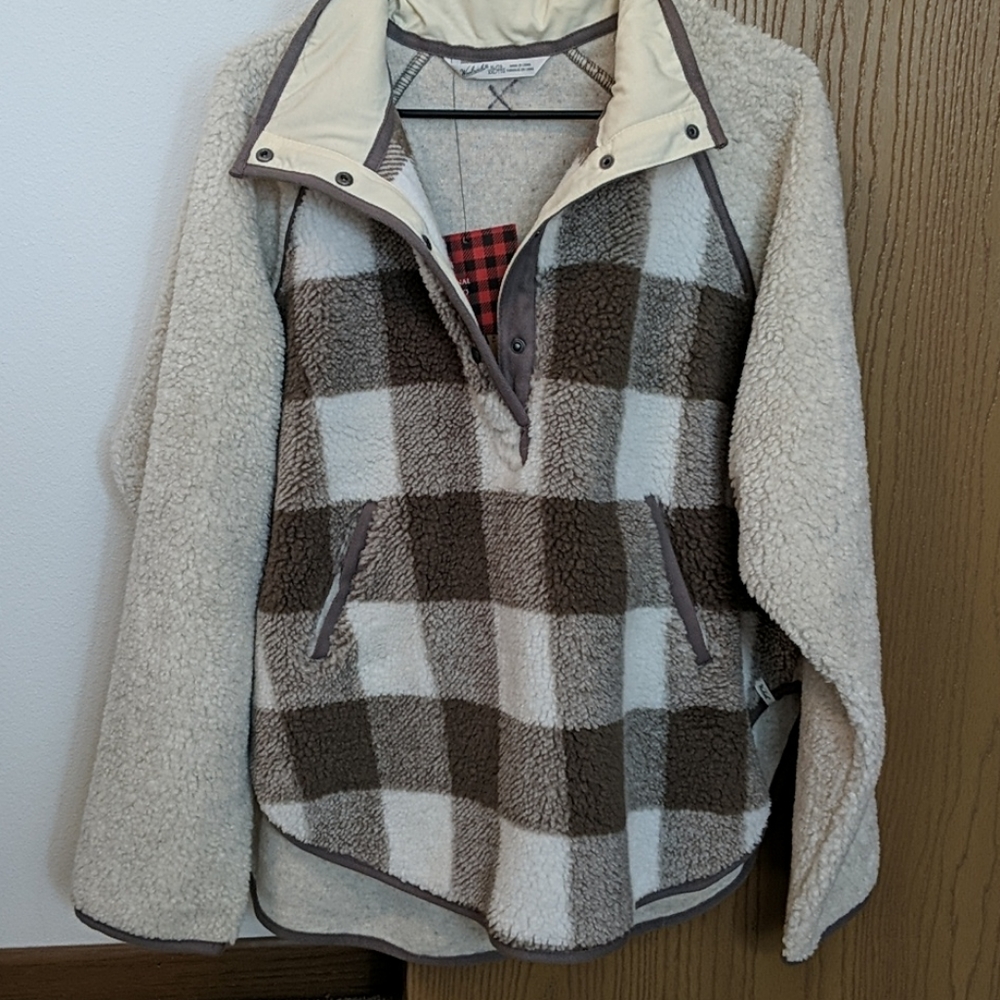 Woolrich Glacier View Fleece Poncho Xl